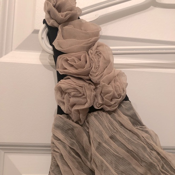 Zara one shoulder chiffon dress, size M - Picture 2 of 5